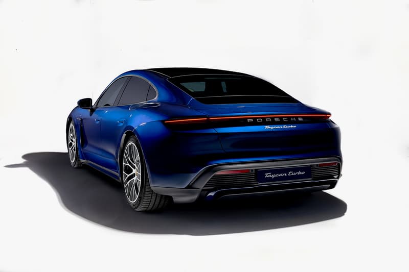 Porsche Electric Taycan Turbo S Sports Car Vehicle Sustainability Sedan