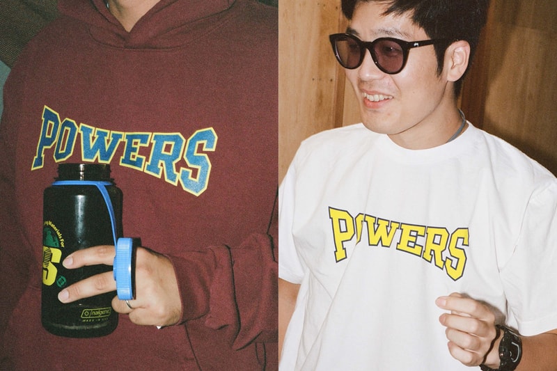 POWERS SUPPLY Fall/Winter 2019 Lookbook Collection Hoodies T-shirts Sweatpants Hats Nalgene Water Bottles Pencils Rubber Coin Purses Black White Blue Maroon 