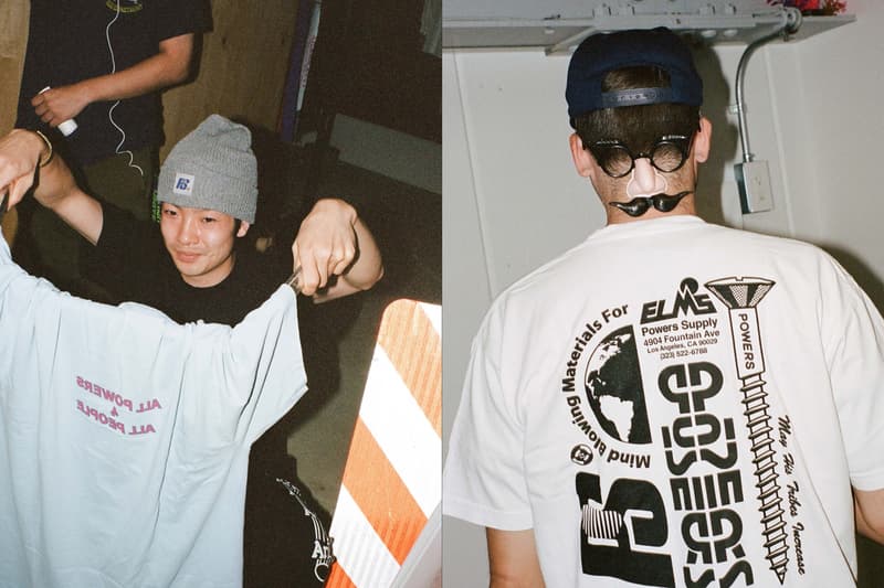 POWERS SUPPLY Fall/Winter 2019 Lookbook Collection Hoodies T-shirts Sweatpants Hats Nalgene Water Bottles Pencils Rubber Coin Purses Black White Blue Maroon