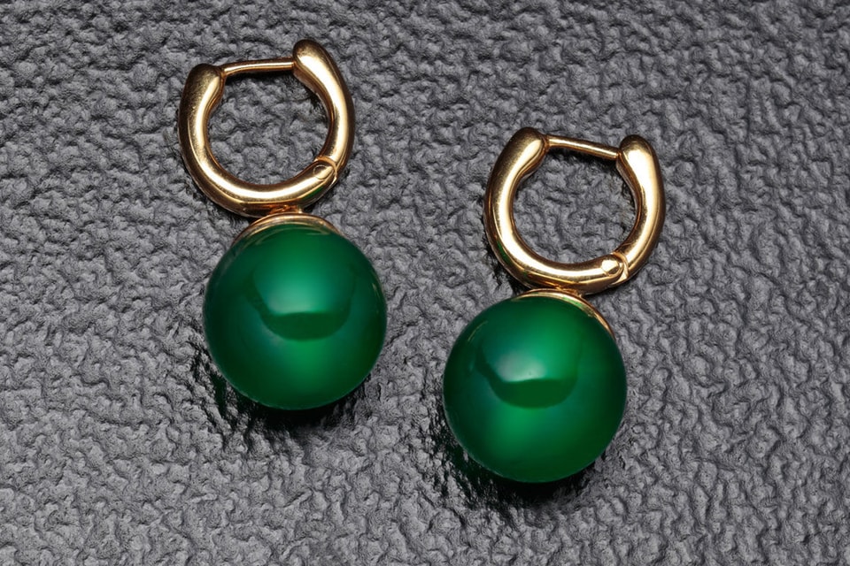 Potara Earrings Dark Green Earrings Inspired by Dragon Ball 