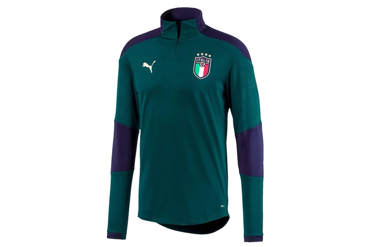 PUMA's Italy Renaissance Kit Clothing Collection Italian national football team green Azzurri football soccer