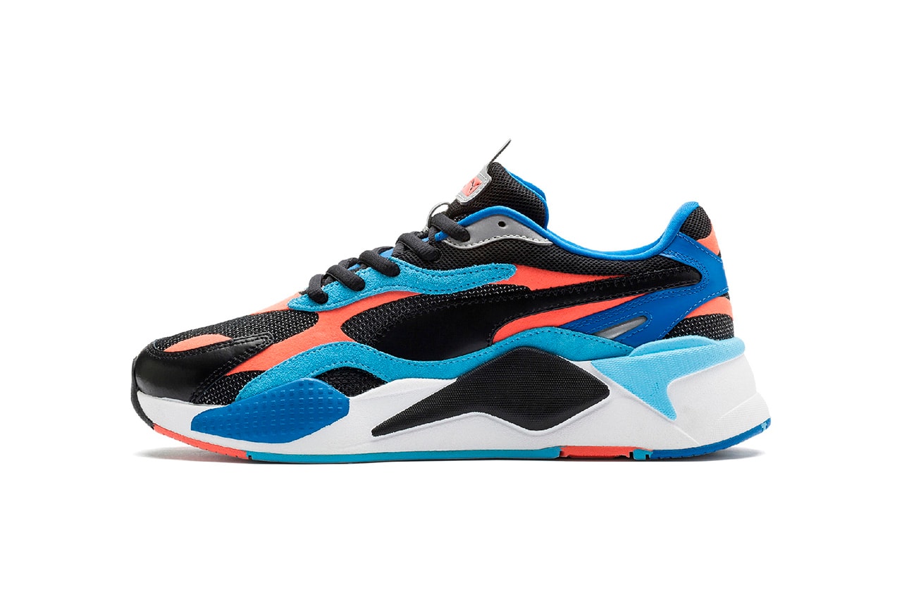 PUMA RS-Xᶟ LEVEL UP Release Information Sneaker Drops Cop First Look Chunky Trainer "PUMA Black/Hot Coral" Azure "White/Lime Punch"