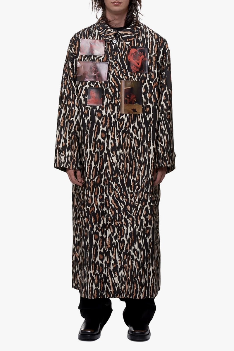 Raf Simons Leopard Print Animalier Coat blue velvet Kyle MacLachlan david lynch Laura Dern 1986 made in italy coats jackets outerwear Fall Winter 2019