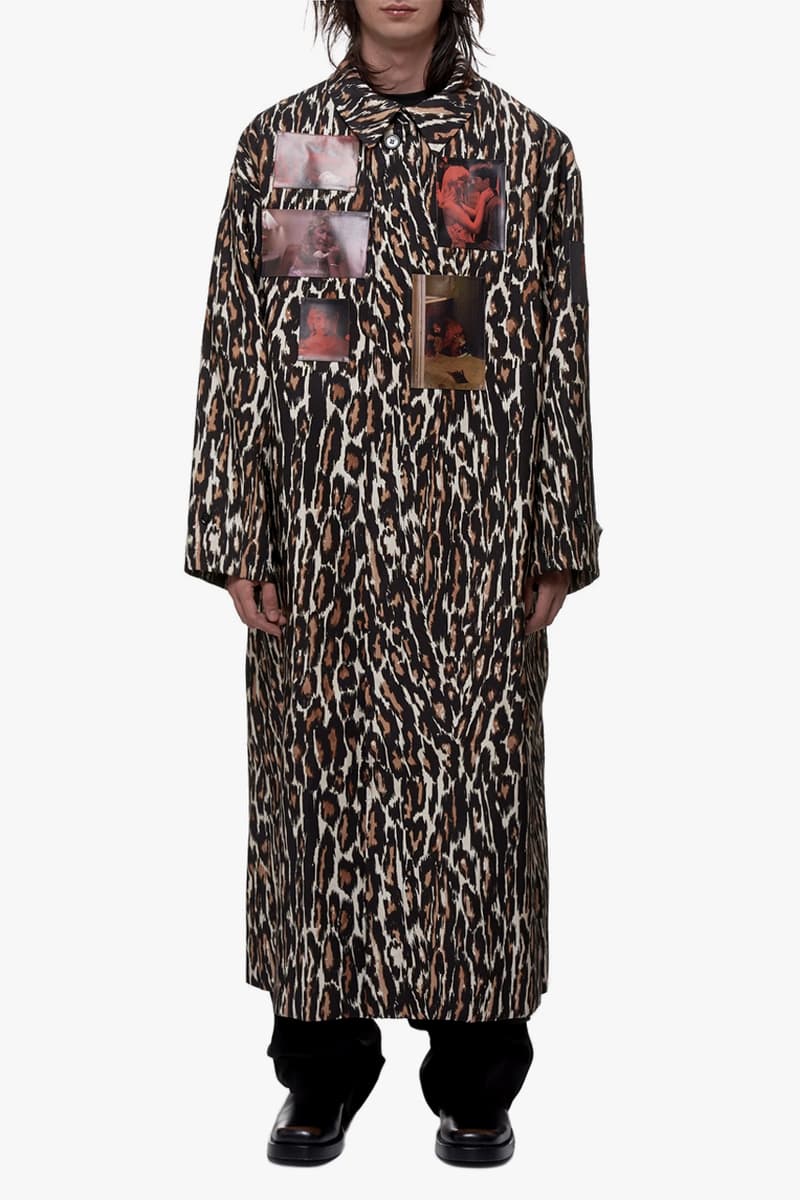 Raf Simons Leopard Print Animalier Coat blue velvet Kyle MacLachlan david lynch Laura Dern 1986 made in italy coats jackets outerwear Fall Winter 2019