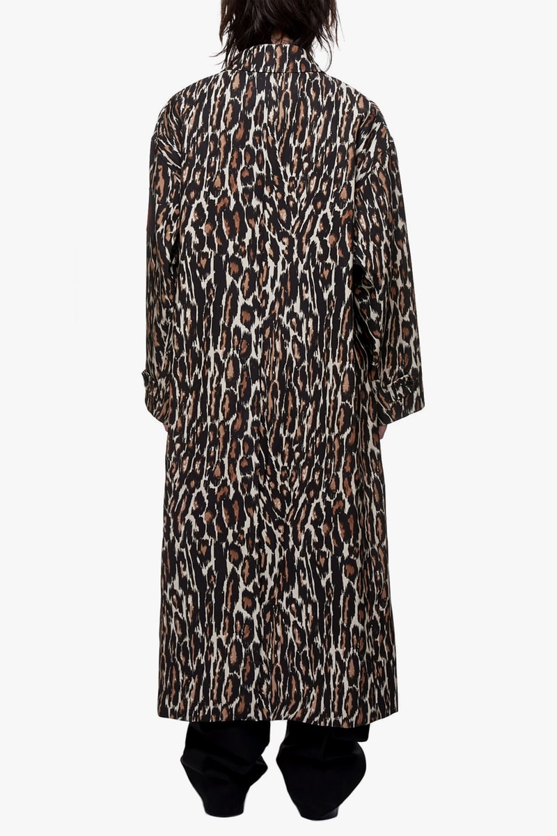 Raf Simons Leopard Print Animalier Coat blue velvet Kyle MacLachlan david lynch Laura Dern 1986 made in italy coats jackets outerwear Fall Winter 2019