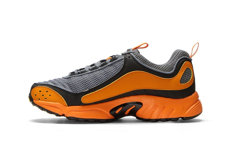 Reebok Daytona DMX II in Orange Sneaker Release Black Gray Mesh Leather 