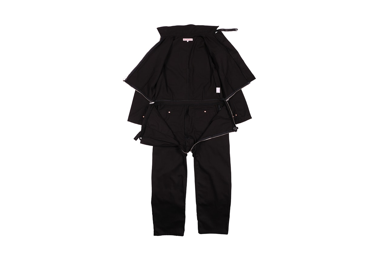 Richardson Bondage Collection Apparel & Homeware Lookbook Fall Winter 2019 FW19 Pieces Overalls Coveralls Pants Workpants Jacket Zipeprs Rubber Work Bag Leather Straps NSFW Incense Holder