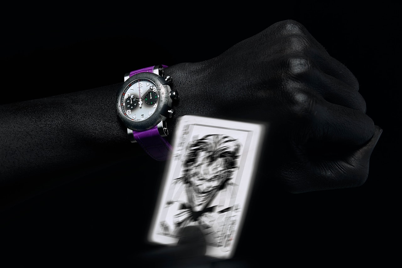 RJ ARRAW "The Joker" Watch Series Limited Edition 100 Pieces Timepiece Swiss Made Switzerland chronograph Villains 'Batman' DC Entertainment 