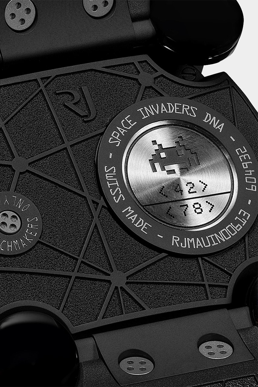 RJ Watches Moon Invader 'Space Invaders' Pop 46mm Release Information Cop Drop Release Information Online Browns $15700 USD Arcade Games Retro Vintage Tomohiro Nishikado