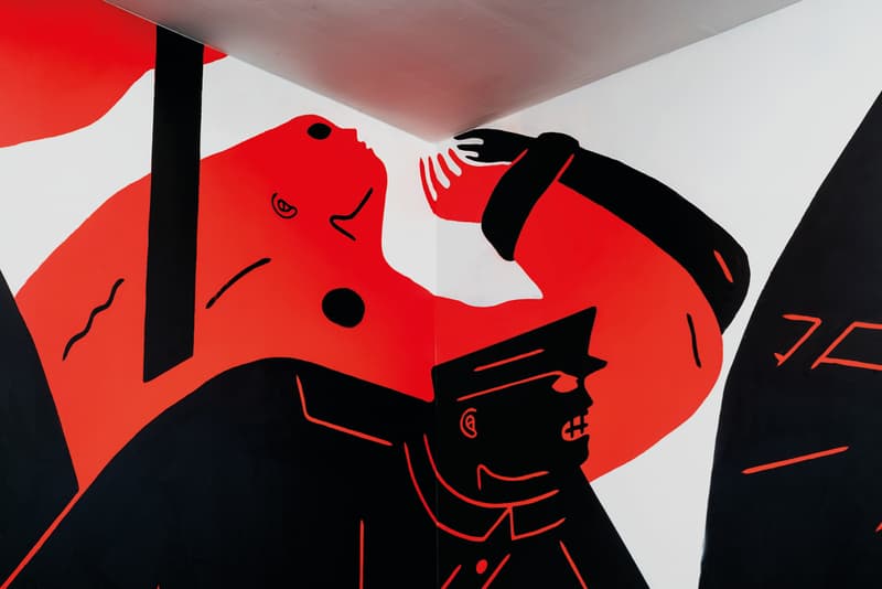 Rose Beton Les Abattoirs Exhibition Cleon Peterson Todd James Tania Mouraud Paintings Installations Red White Black Blue Purple Yellow Pink Green