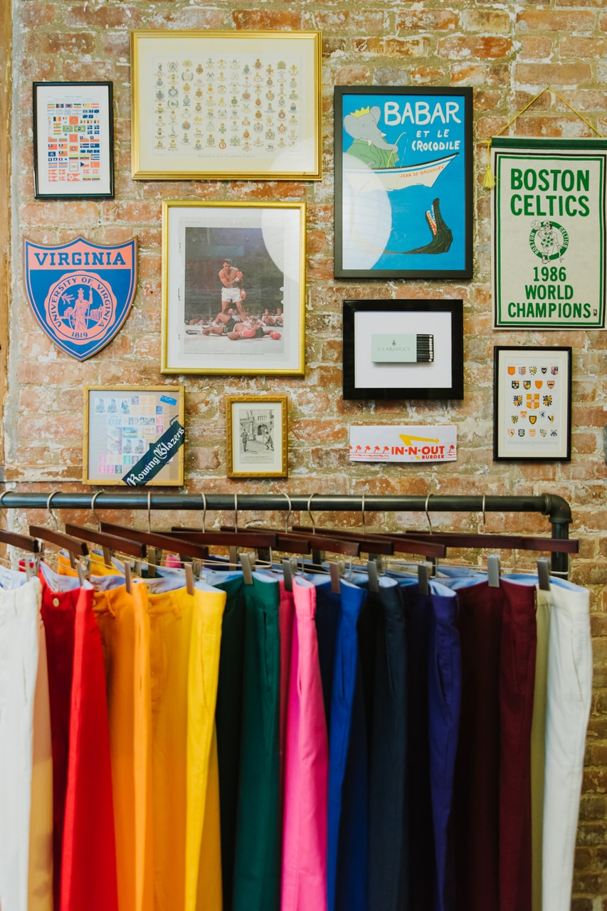 rowing blazers fall winter 2019 drop 2 collection lookbook release brooklyn williamsburg popup pop up shop rugbys blazers georgetown tee tshirt prep fw19 cricket cableknit sweaters post ivy collegiate theme