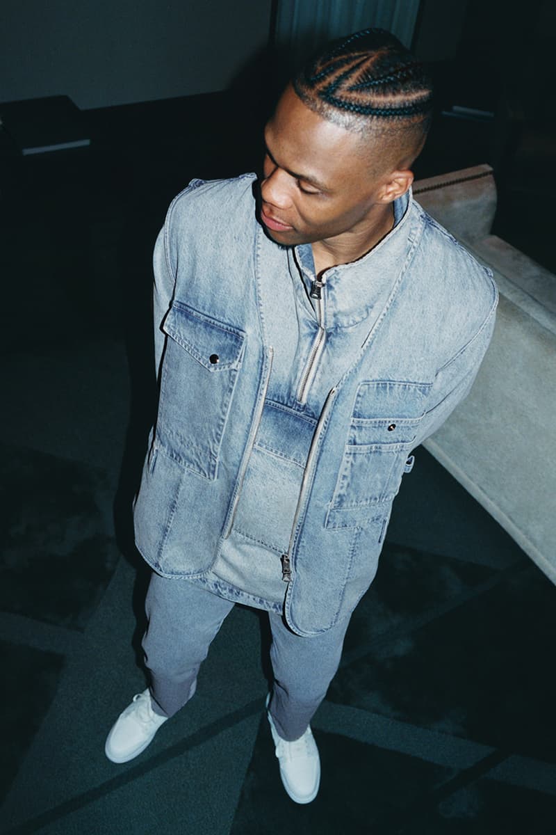 Russell Westbrook x Acne Studios Fall/Winter 2019 Capsule Collection FW19 Lookbook Collaboration Outerwear Jackets Denim Utility Release Information Online In Store Houston Rockets NBA