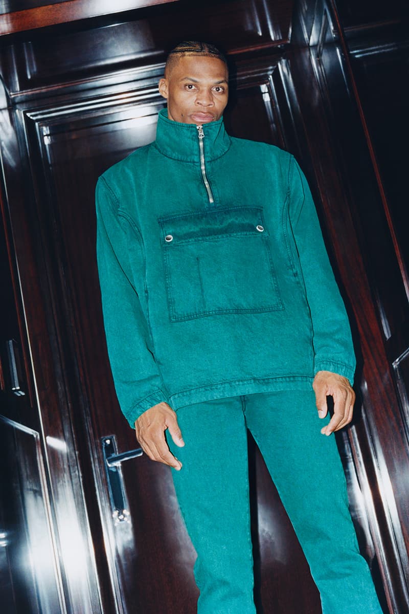 Russell Westbrook x Acne Studios Fall/Winter 2019 Capsule Collection FW19 Lookbook Collaboration Outerwear Jackets Denim Utility Release Information Online In Store Houston Rockets NBA