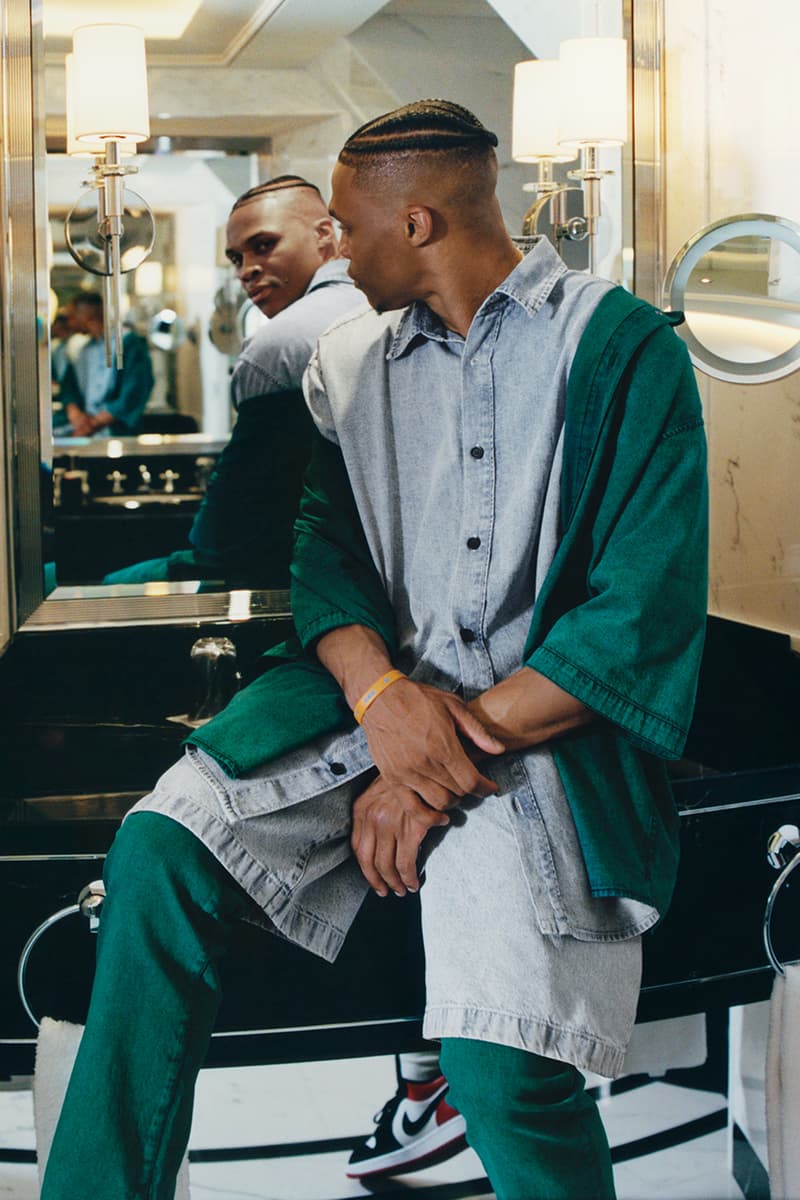 Russell Westbrook x Acne Studios Fall/Winter 2019 Capsule Collection FW19 Lookbook Collaboration Outerwear Jackets Denim Utility Release Information Online In Store Houston Rockets NBA