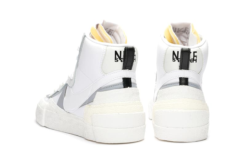 sacai nike blazer mid black white wolf grey release information date details buy cop purchase first official look chitose abe fraser cooke Bv0072-002-100