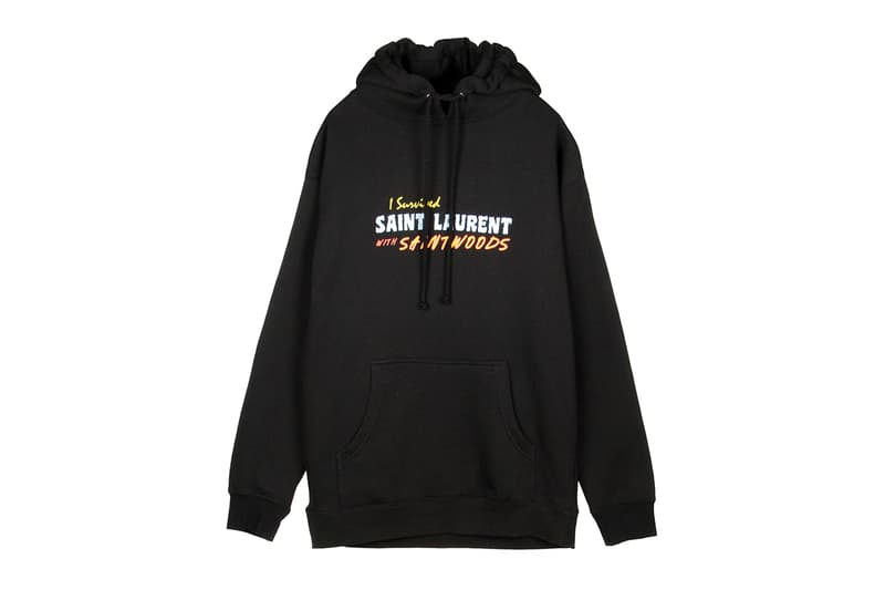 SAINTWOODS SW008 Collection fall winter 2019 capsule streetwear casual sweatshirts graphic tees Nathan Gannage Zach Macklovitch saint laurent blvd