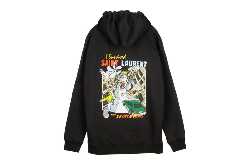 SAINTWOODS SW008 Collection fall winter 2019 capsule streetwear casual sweatshirts graphic tees Nathan Gannage Zach Macklovitch saint laurent blvd