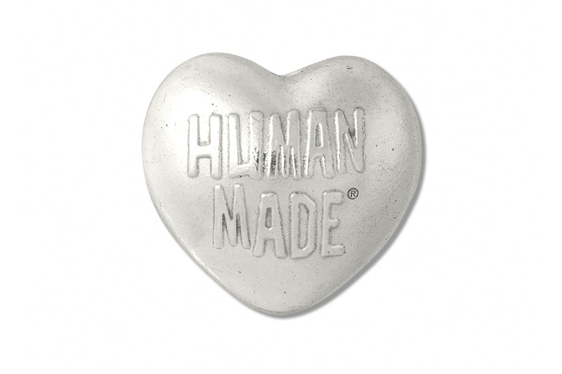 HUMAN MADE Heart Paper Weight Release Info Buy Silver Nigo