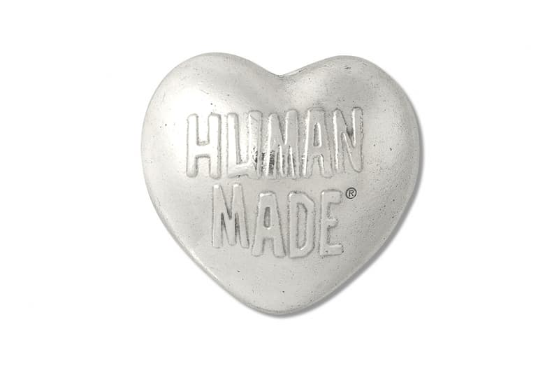 HUMAN MADE Heart Paper Weight Release Info Buy Silver Nigo