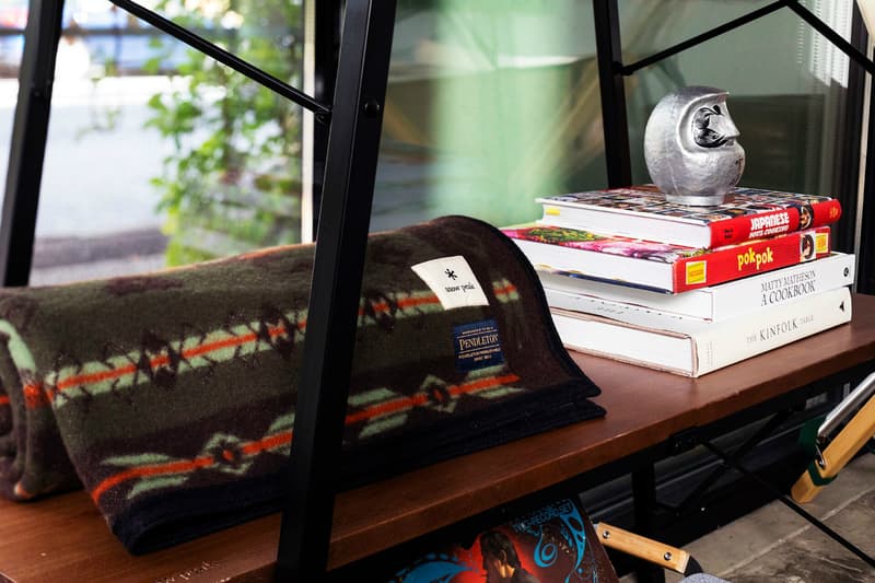 Snow Peak x Pendleton Stormpattern Blanket FW19 fall winter 2019 dark green olive grey gray colors collection line collab collaboration accessories accessory info details pic pics picture pictures price pricing image images