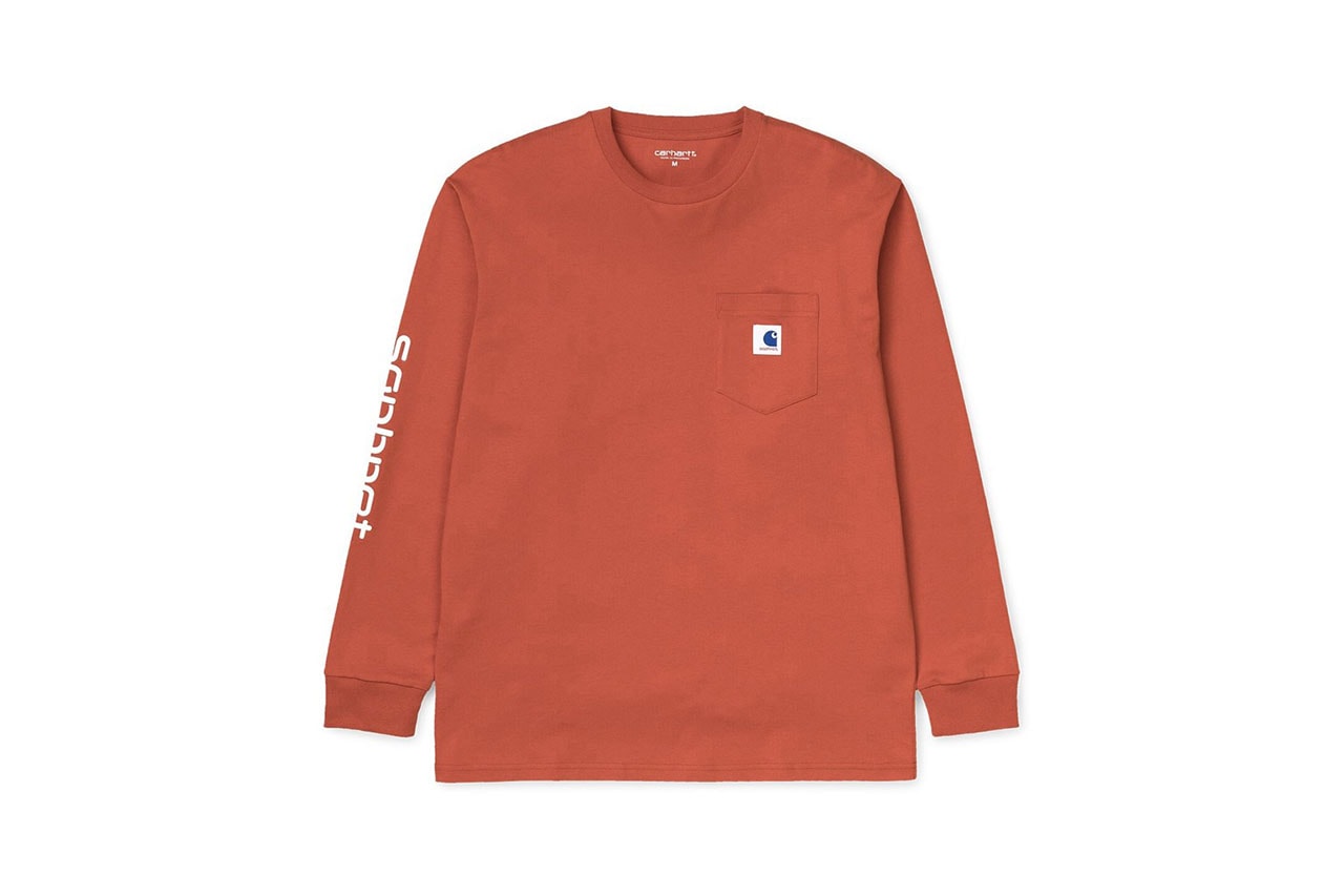 SOPHNET. x Carhartt WIP Fall/Winter 2019 Collection First Look Sweaters Hoodies Long-Sleeve T-Shirts Throwovers Anorak Quarter Zip Beanies Key Chain Tote bag