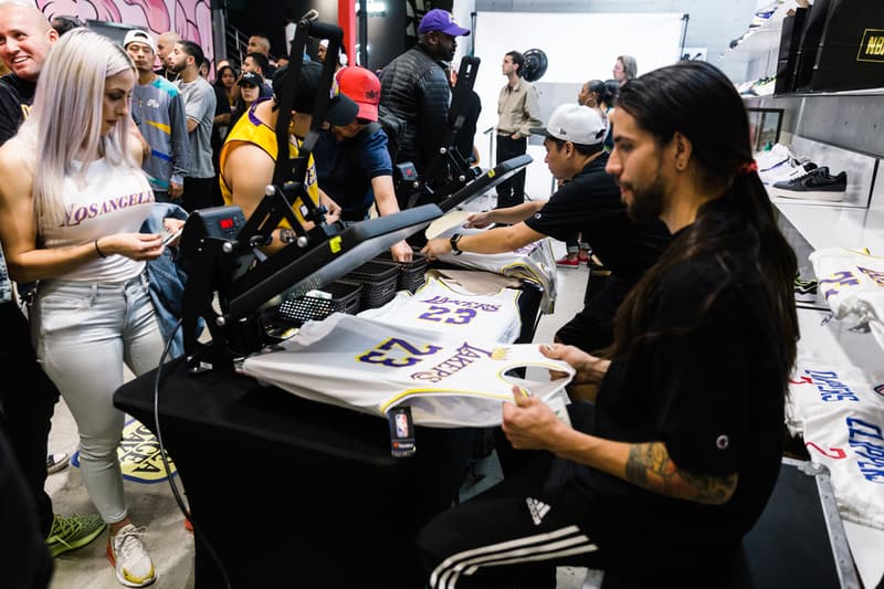 NBA on TNT LA Tip-Off Pop-Up Event Recap dom kennedy soulection jeff gordon los angeles jersey customization 