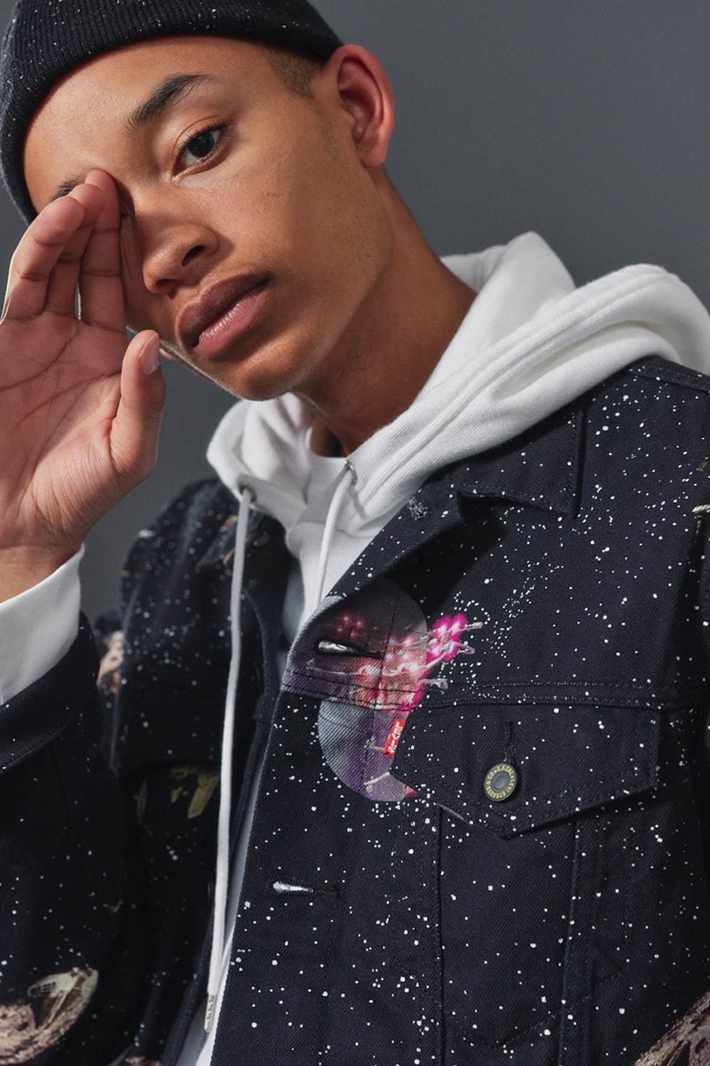'Star Wars: The Rise of Skywalker' x Levi's FW19 collaboration capsule collection denim jeans 501 trucker jacket hoodie tee shirt long-sleeve chewbacca darth vader c3po r2d2 clothing fall winter 2019 november 1 logo