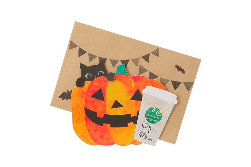 Starbucks Japan Halloween Capsule Info cups mugs cards black cat ghost pumpkin scary cute coffee 