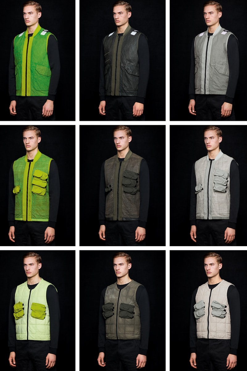 Stone Island AW 019020 Garment Dyed Leather Dyneema fall winter 2019 exostrike boots reversible detachable utility vests ecco  