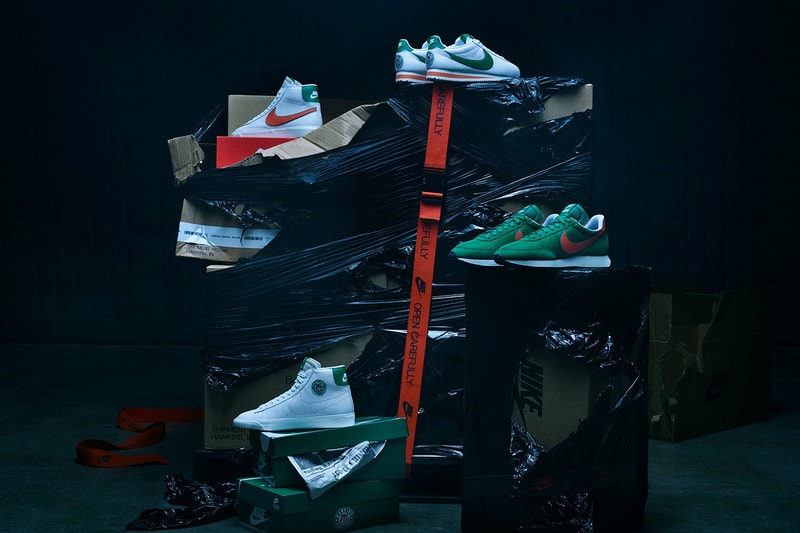 stranger things nike collection sneakers footwear hawkins high school summer of 77 upside down restock release date info photos cortez blazer mid tailwind 79