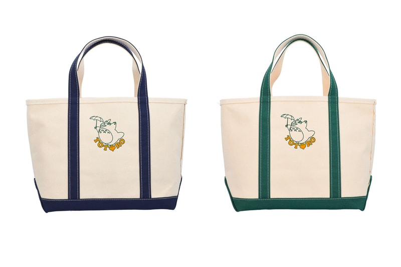 Studio Ghibli LL Bean Totoro Tote Bags hayao miyazaki my neighbor totoro catbus nekobus anime animation movie film 1944 bag ice made in usa