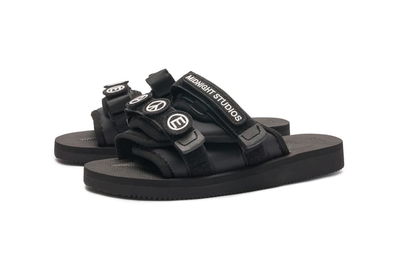 Midnight Studios Suicoke FW19 Sandal Release MOTO-CAB ZAVO-CAB Black White ComplexCon Velcro Patches