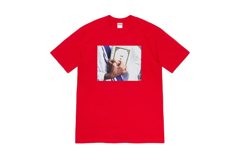 Supreme Fall 2019 Tees: Flower Blue International Priest Ninja Fuck you up