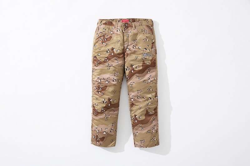 Supreme x Levi's Fall/Winter 2019 Collection Info workwear denim jeans work jackets supreme New York Jackets Nylon Camo Camouflage