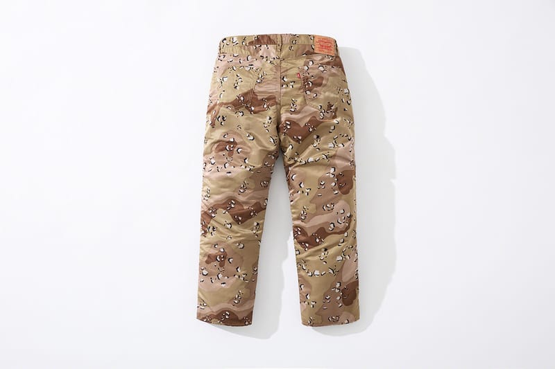 supreme brooklyn camo pants