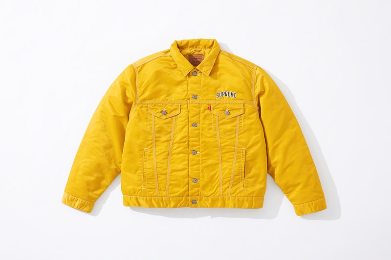 Supreme x Levi's Fall/Winter 2019 Collection Info workwear denim jeans work jackets supreme New York Jackets Nylon Camo Camouflage