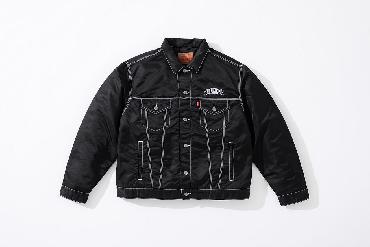 Supreme x Levi's Fall/Winter 2019 Collection Info workwear denim jeans work jackets supreme New York Jackets Nylon Camo Camouflage