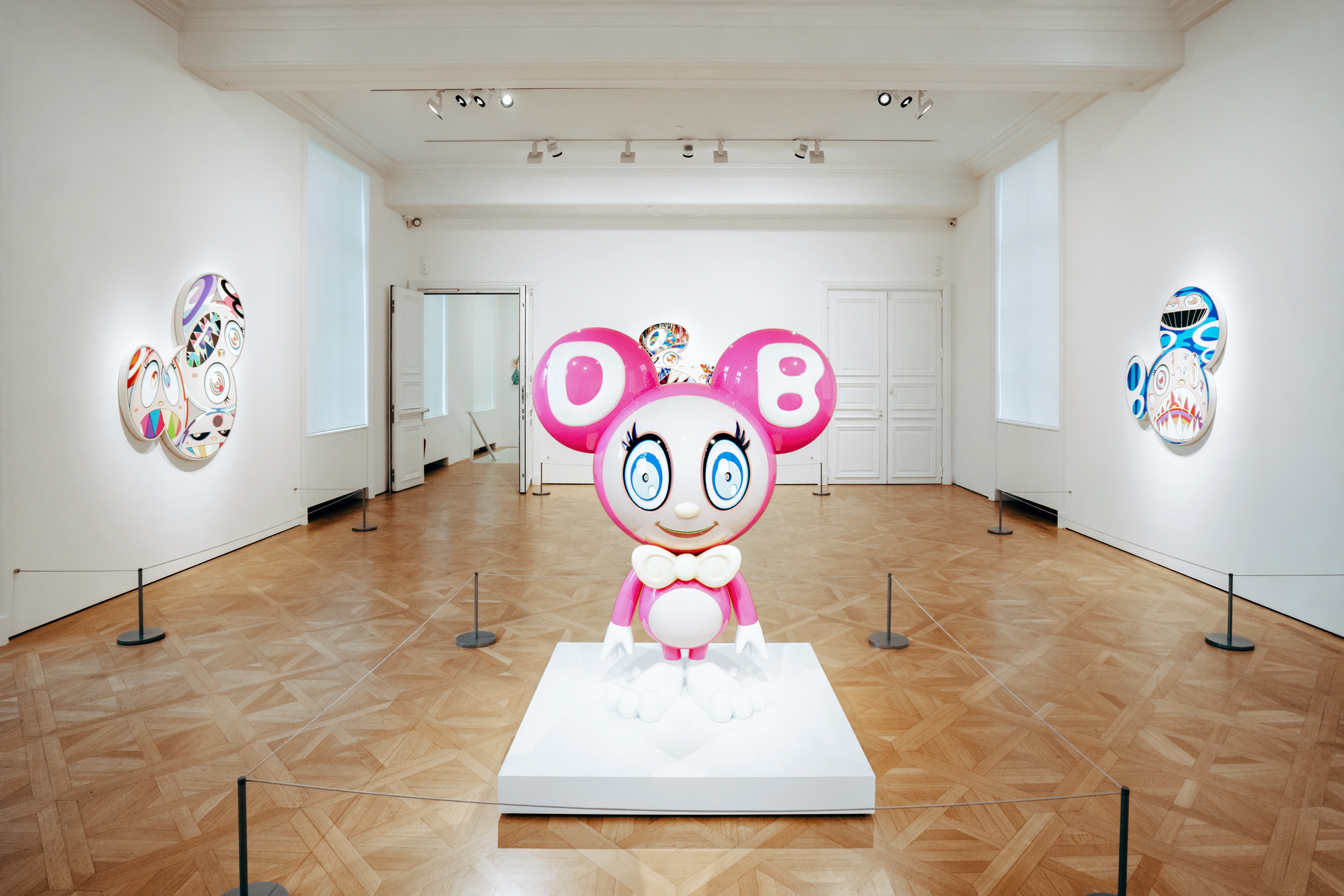Takashi Murakami "Baka" Exhibition Galerie Perrotin Paris Mr. DOB Paintings Sculptures Devil Ko Qinghua