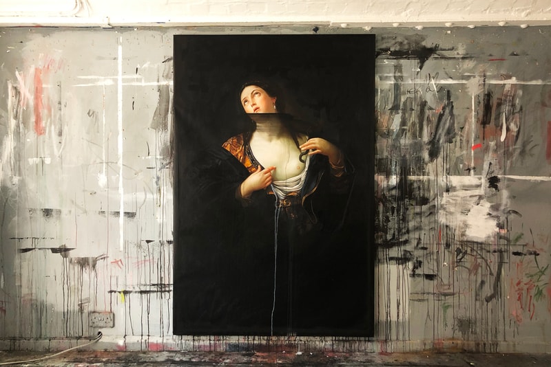 Ted Pim "Empire Lines" Exhibition The Salon Portraits Battle Scenes Flowers Oil Paintings 