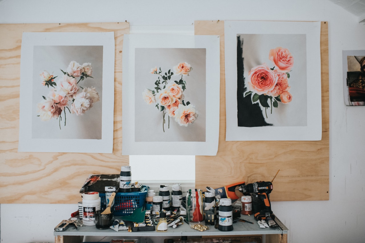 Ted Pim "Empire Lines" Exhibition The Salon Portraits Battle Scenes Flowers Oil Paintings