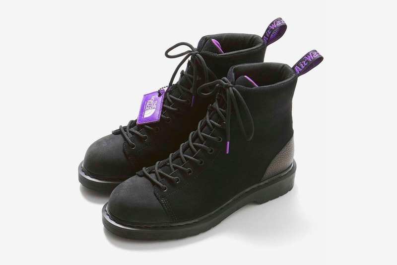 THE NORTH FACE PURPLE LABEL Dr Martens 9 Tie Boots footwear shoes outdoor heritage leather japanese hiking crafted high top wellington airwair heel tab
