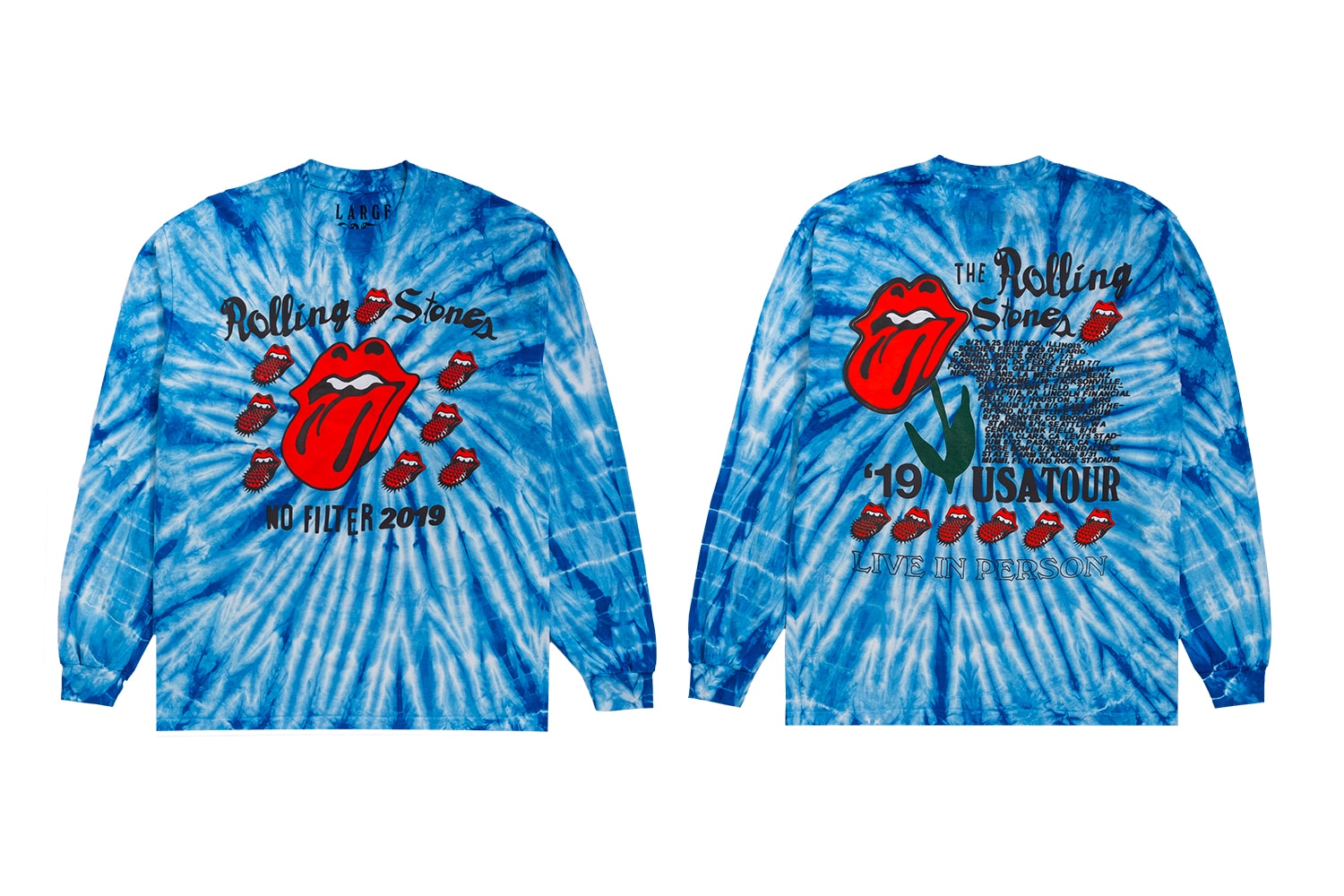 The Rolling Stones Cactus Plant Flea Market No Filter US Tour Capsule Crewneck T shirt