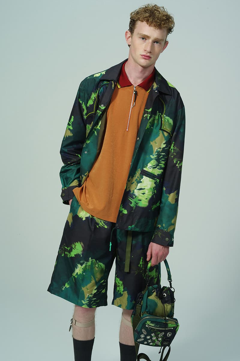 Toga Virilis Spring/Summer 2020 Lookbook Collection Yasuko Furuta Menswear 1950s '50s Inspired Romantic Colors Frills Collars Double Breasted Zazous Suits Blouson Blouse Polo Shirts Rugby Prints Sheer Fabrics