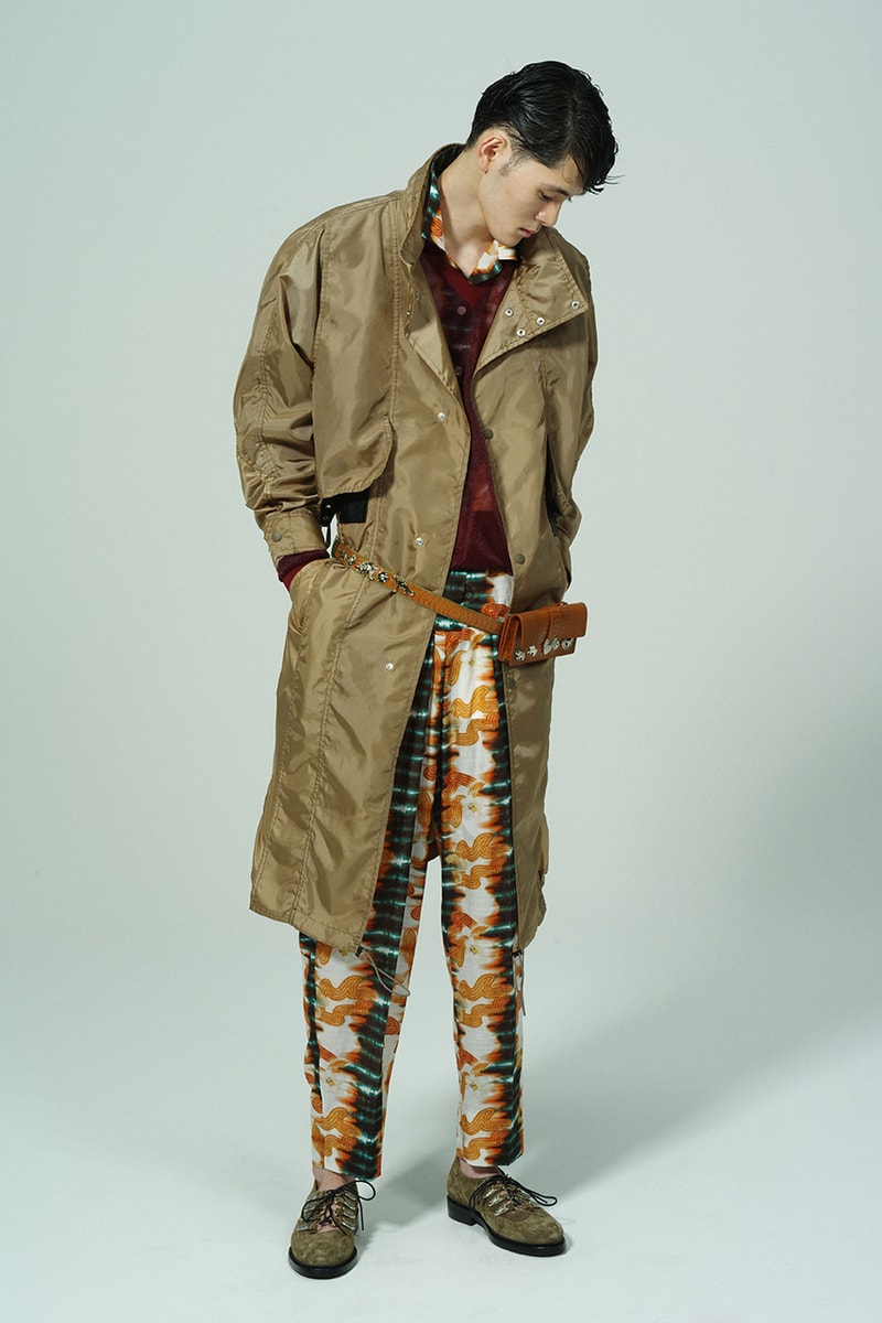 Toga Virilis Spring/Summer 2020 Lookbook Collection Yasuko Furuta Menswear 1950s '50s Inspired Romantic Colors Frills Collars Double Breasted Zazous Suits Blouson Blouse Polo Shirts Rugby Prints Sheer Fabrics
