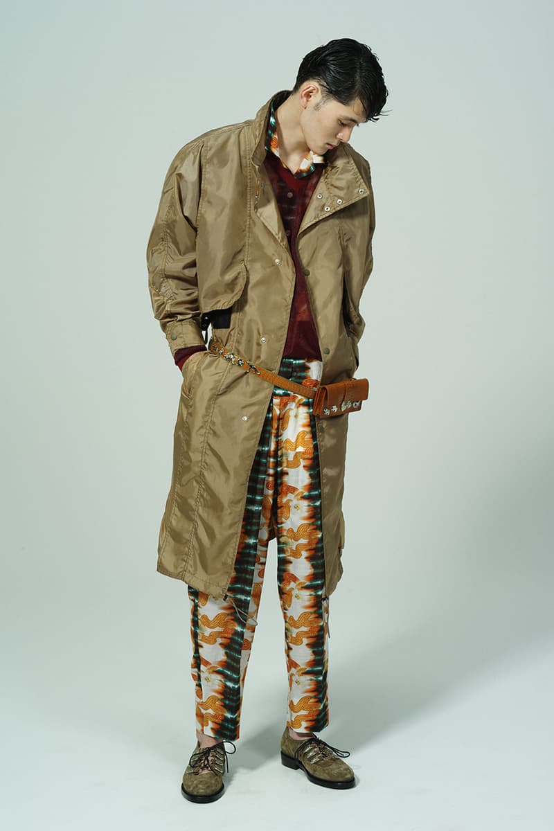 Toga Virilis Spring/Summer 2020 Lookbook Collection Yasuko Furuta Menswear 1950s '50s Inspired Romantic Colors Frills Collars Double Breasted Zazous Suits Blouson Blouse Polo Shirts Rugby Prints Sheer Fabrics