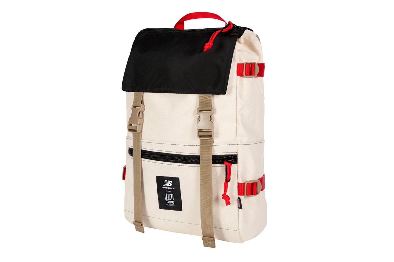 topo designs new balance 574 backpack fanny shoulder bag cream red brown all coasts Rover Quick Pack grid 
