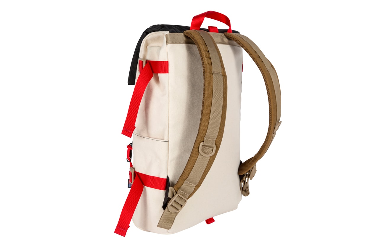 topo designs new balance 574 backpack fanny shoulder bag cream red brown all coasts Rover Quick Pack grid 