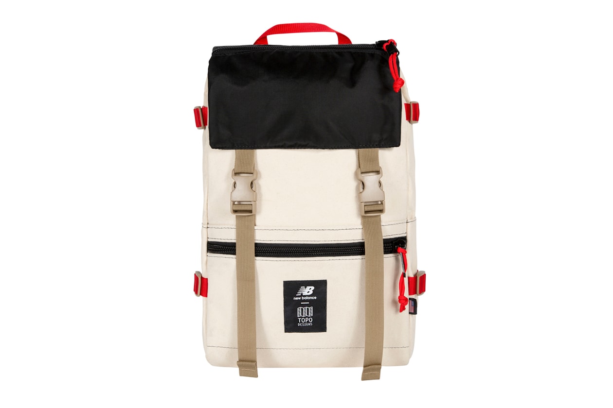 topo designs new balance 574 backpack fanny shoulder bag cream red brown all coasts Rover Quick Pack grid 