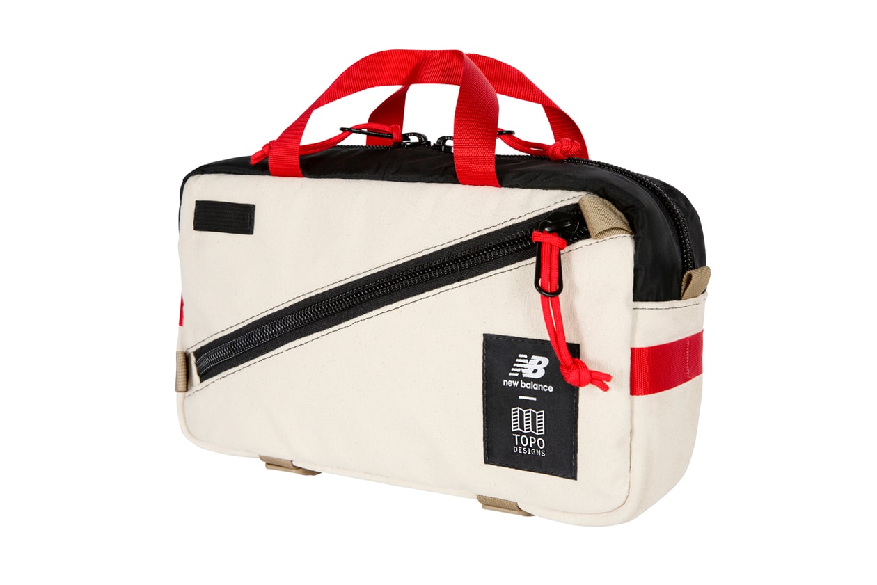 topo designs new balance 574 backpack fanny shoulder bag cream red brown all coasts Rover Quick Pack grid 