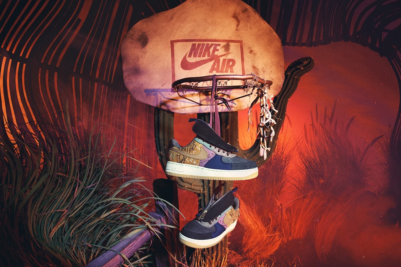 travis scott nike air force 1 low cactus jack 2019 release date info photos navy brown gum white CN2405 900